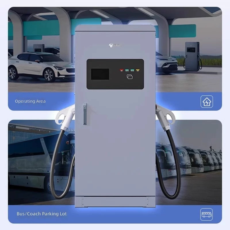 120kW Dual Gun DC Fast Charging Station 380V EV Charger for Commercial Use by Sanlita China factory manufacture wholesale supplier