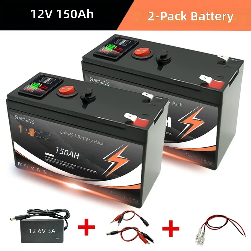 12V 150Ah LiFePO4 Lithium Battery with USB & Display - Direct Supply by Sanlita China factory manufacture wholesale supplier