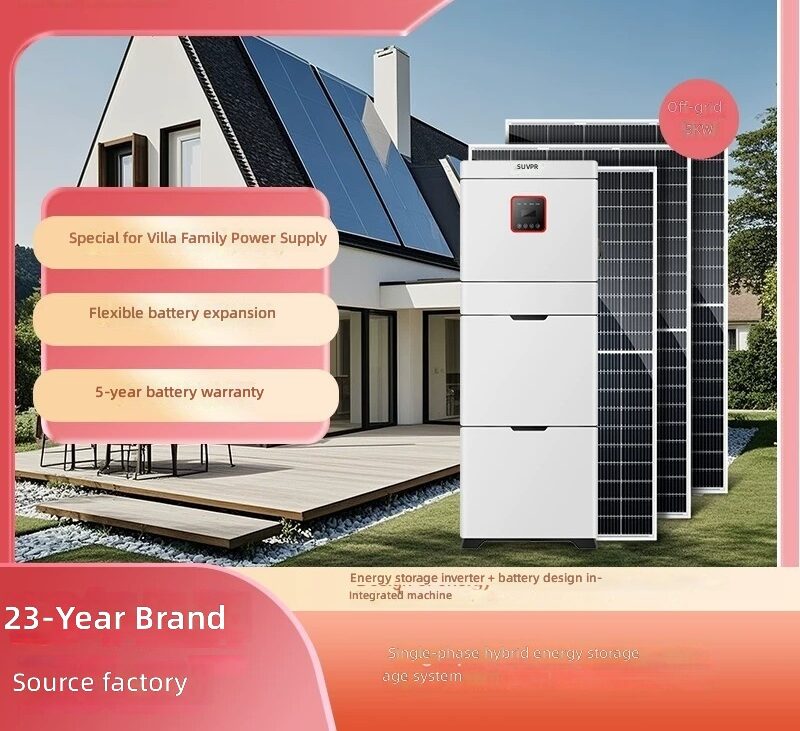 5KW Hybrid Solar Power System 220V Single Phase for Home Roof by Sanlita China factory manufacture wholesale supplier