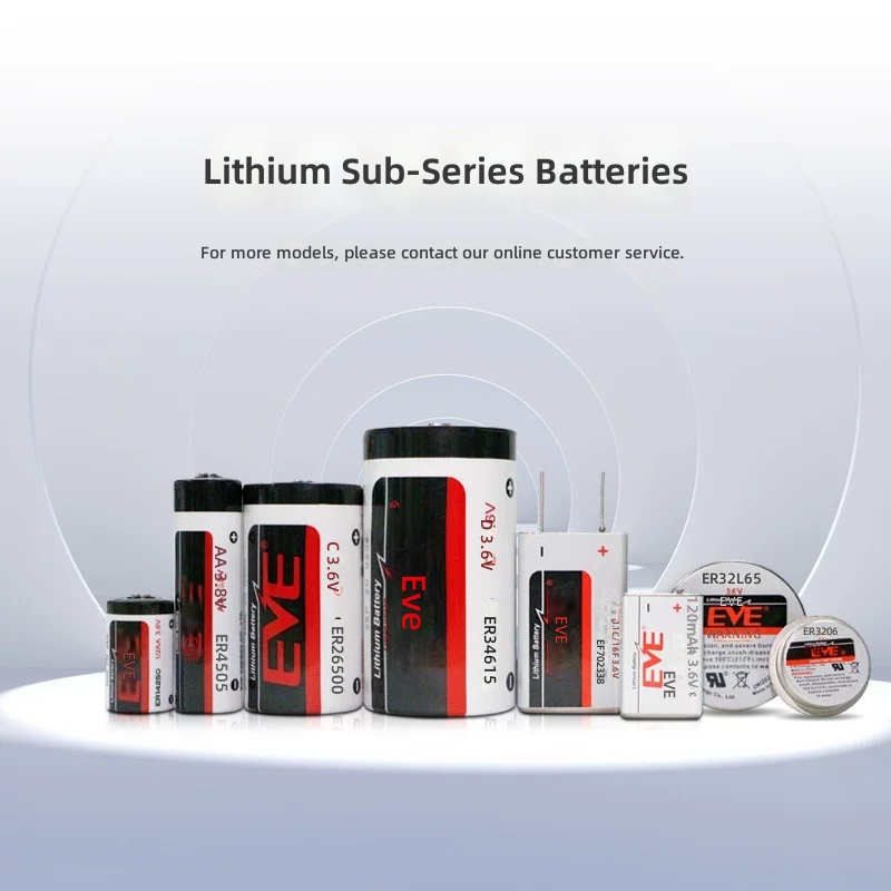 EVE Li-SOCl2 Battery 1/2AA Capacity Type IoT Lithium Battery for Water Meter PLC by Sanlita China factory manufacture wholesale supplier