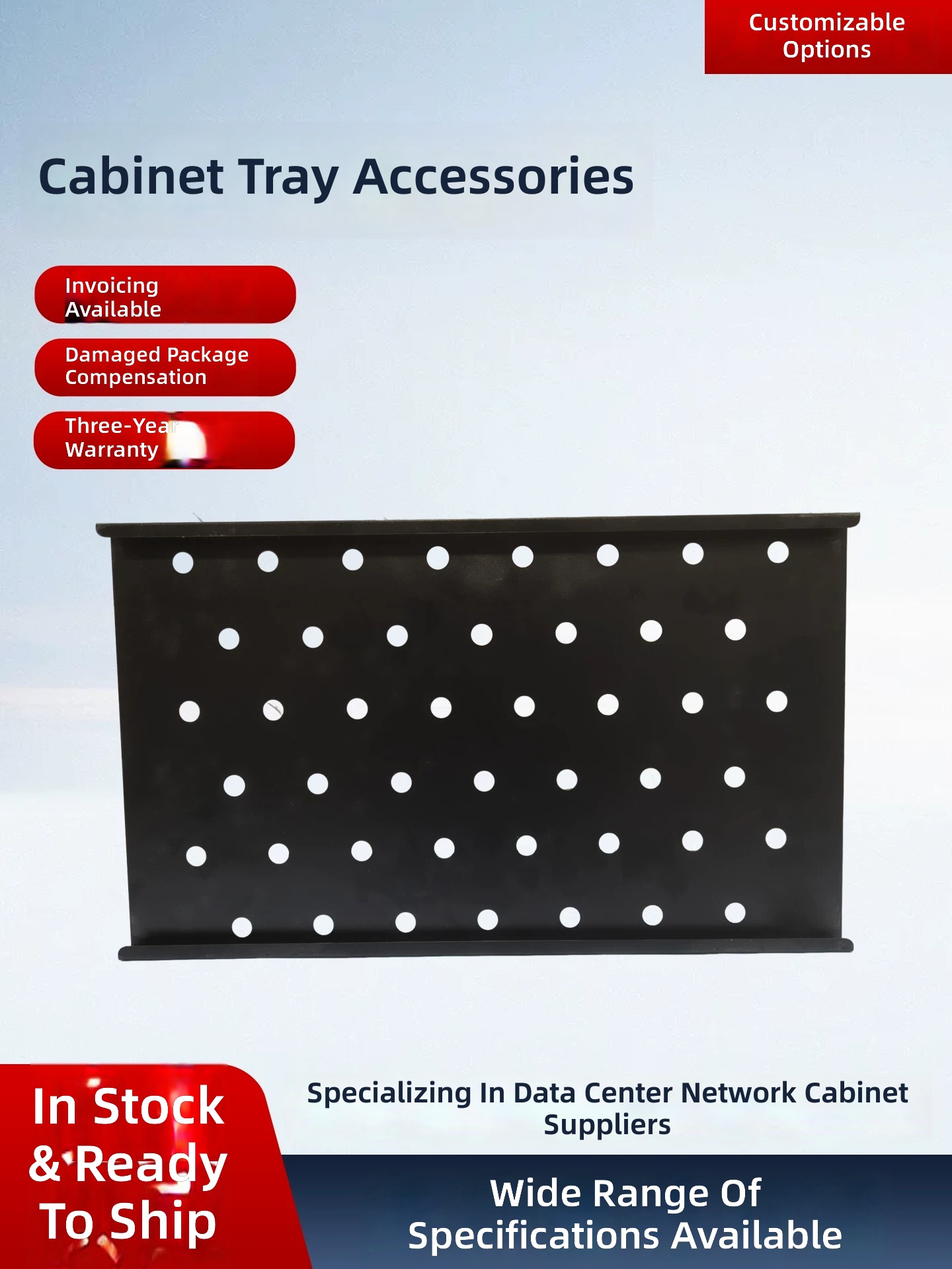 Network Cabinet Accessories Complete Set Server Rack Shelf Adjustable Layer Board Tray Bracket Factory Custom by Sanlita China factory manufacture wholesale supplier