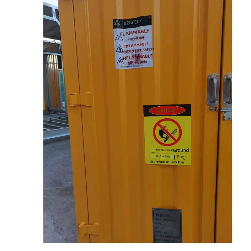 Smart Hazardous Chemical Cabinet & Integrated Hazardous Waste Storage Shelter for Solar & Energy Storage Systems by Sanlita China factory manufacture wholesale supplier